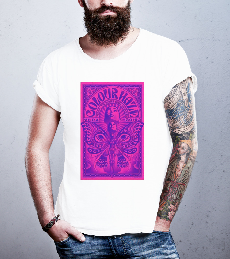 Colour Haze Vera Groningen Netherlands Feb 20 2025 Josiah The Rubber Snake Charmers T-Shirt