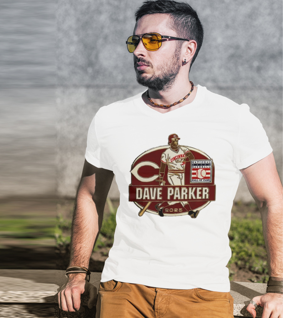 Dave Parker Cincinnati Reds National Baseball Hall Of Fame 2025 Collector’s T-Shirt