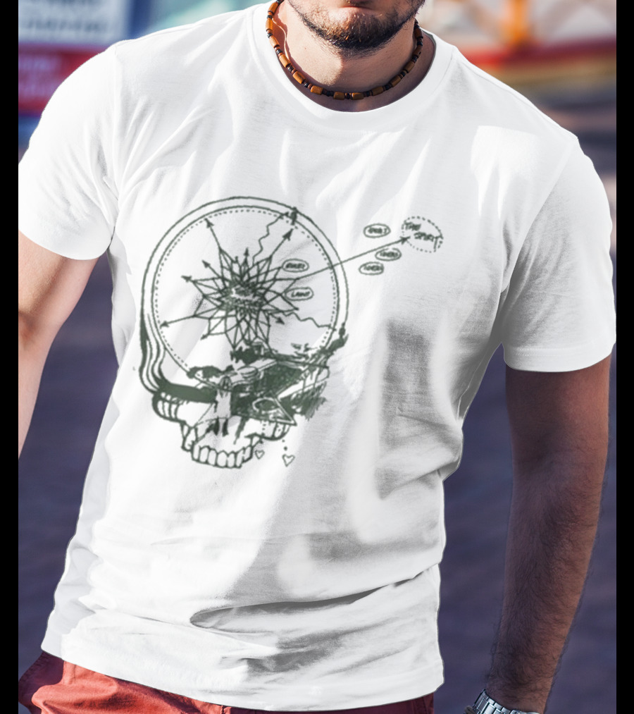 Dead & Company Psychedelic Skull Staring At Goats 2025 T-Shirt