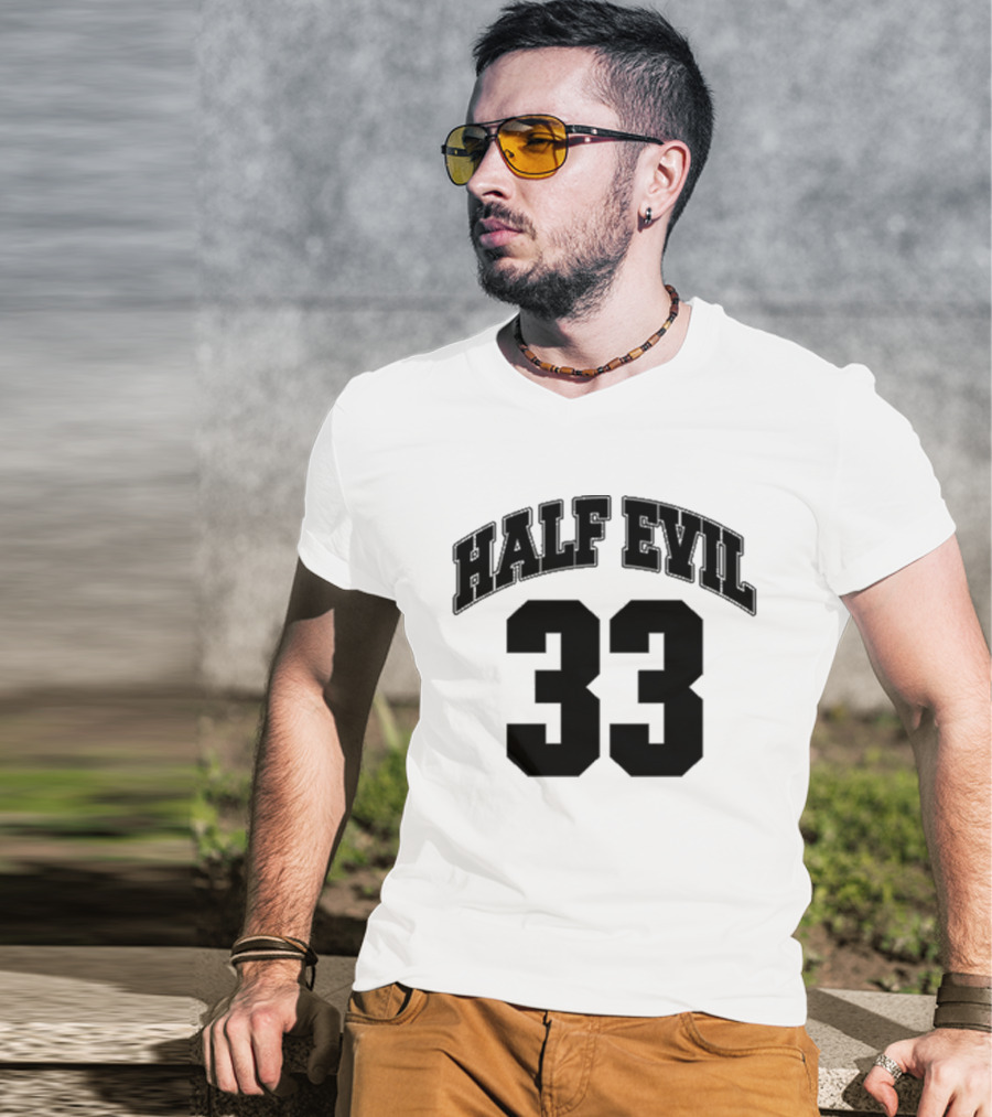 Cream Evil33 Fedora Skull Smoking Pipe T-Shirt