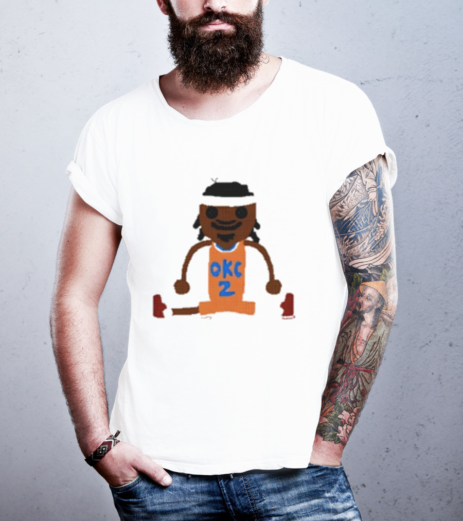 Oklahoma City Thunder Shai Gilgeous-Alexander Crochet Style OKC 2 T-Shirt