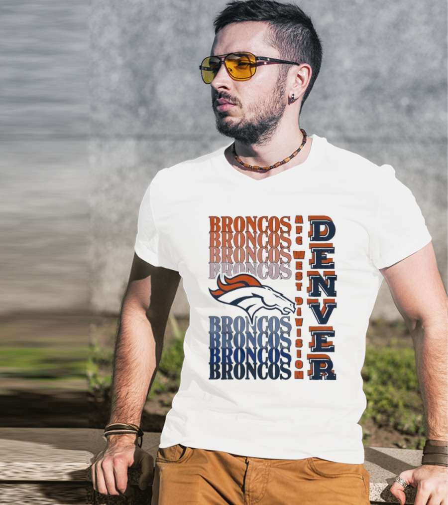 Denver Broncos AFC West Division Broncos Broncos Broncos Denver T-Shirt
