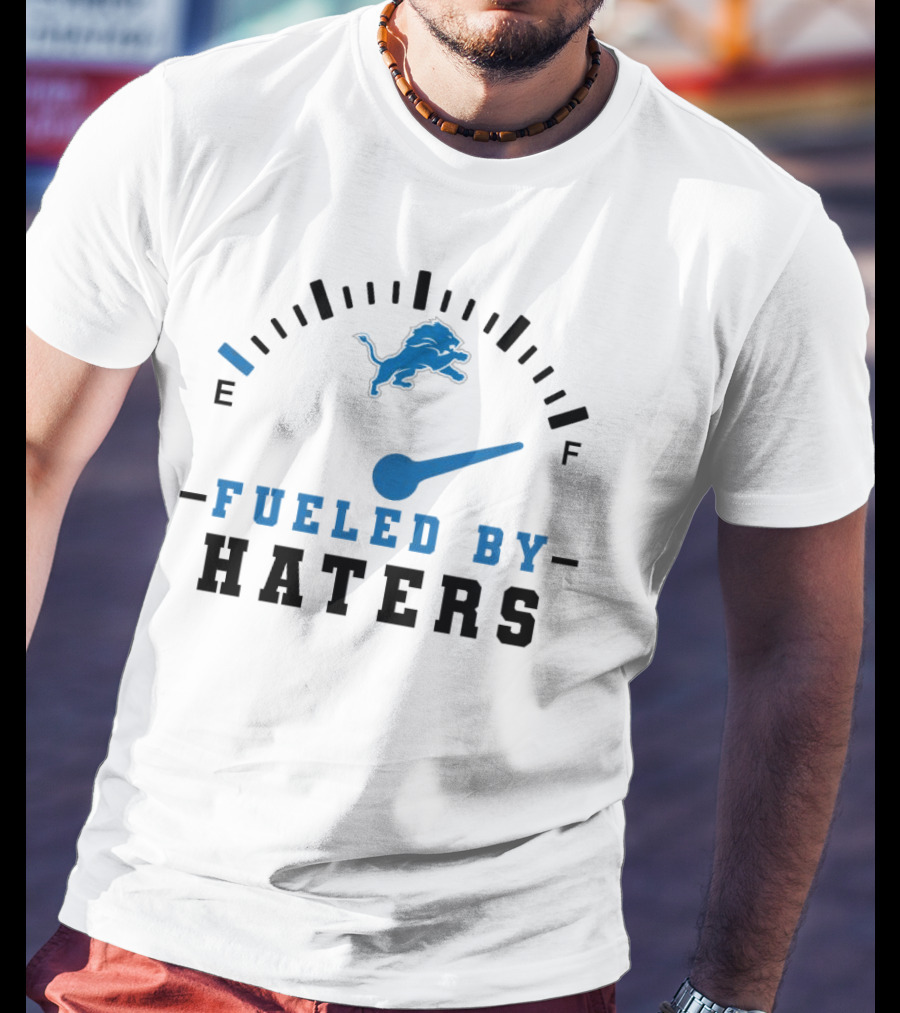 Detroit Lions Fueled By Haters Speedometer T-Shirt