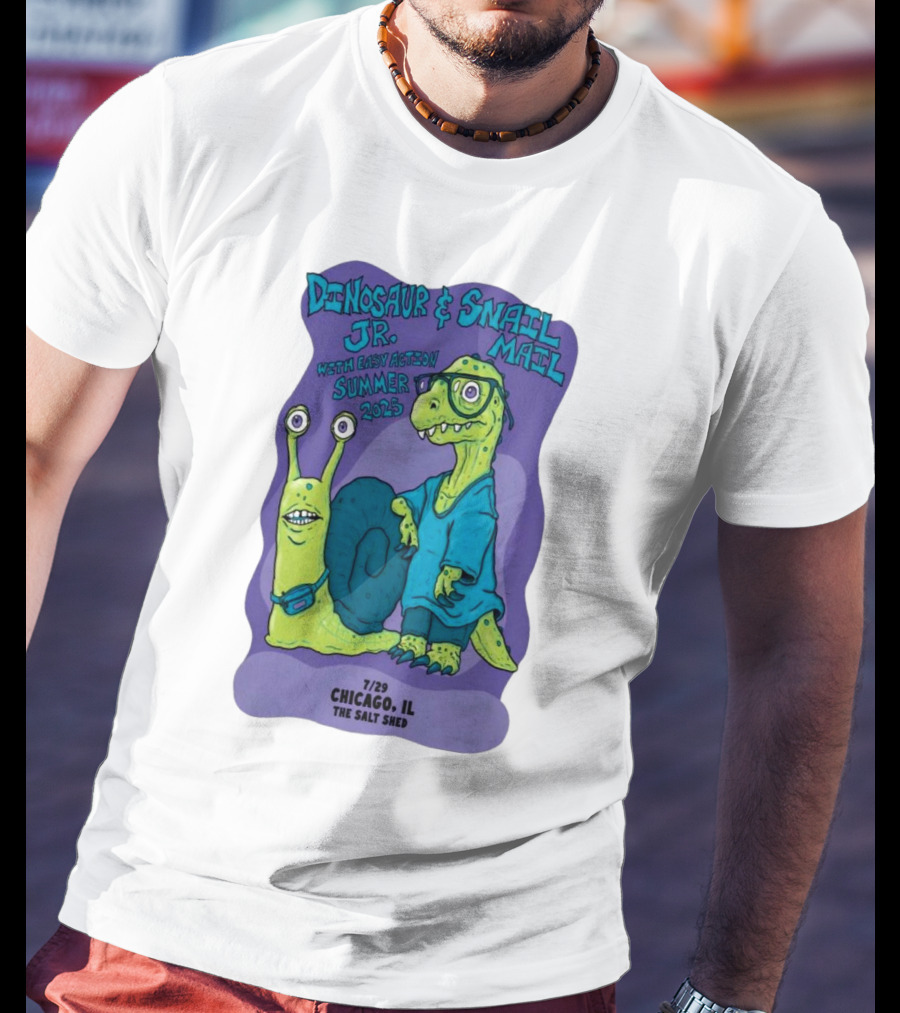 Dinosaur Jr. Snail Mail Summer 2025 Chicago IL The Salt Shed T-Shirt