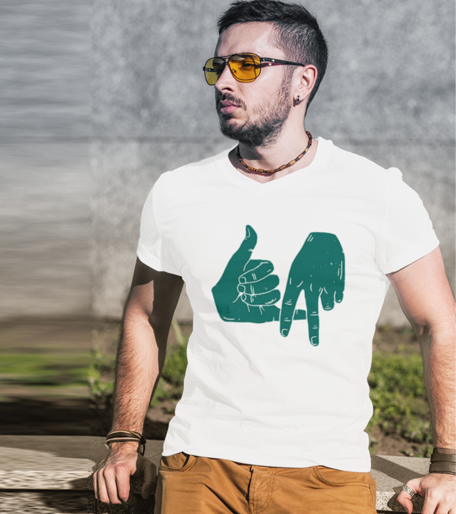 Dirty Coast Los Angeles Hand Gesture Symbol T-Shirt