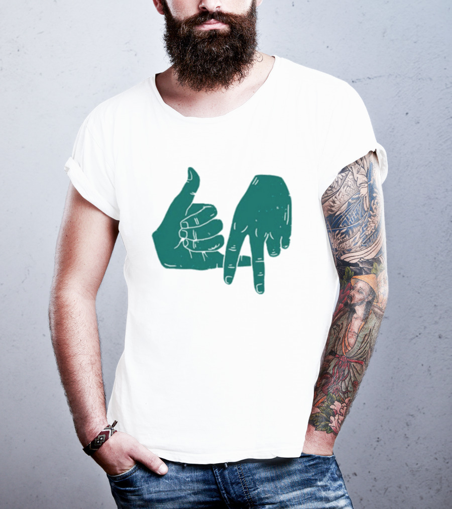 Dirty Coast Los Angeles Hand Gesture Symbol T-Shirt