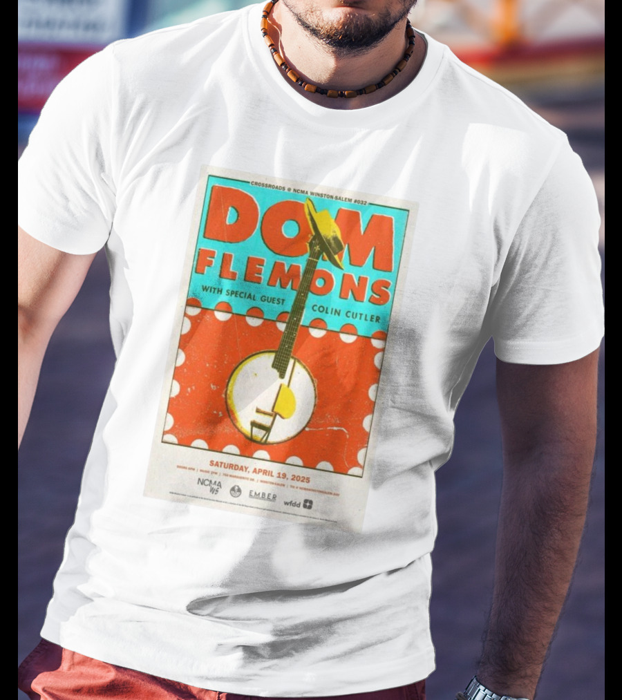Dom Flemons With Special Guest Colin Cutler Crossroads NCMA Winston-Salem April 19 2025 T-Shirt