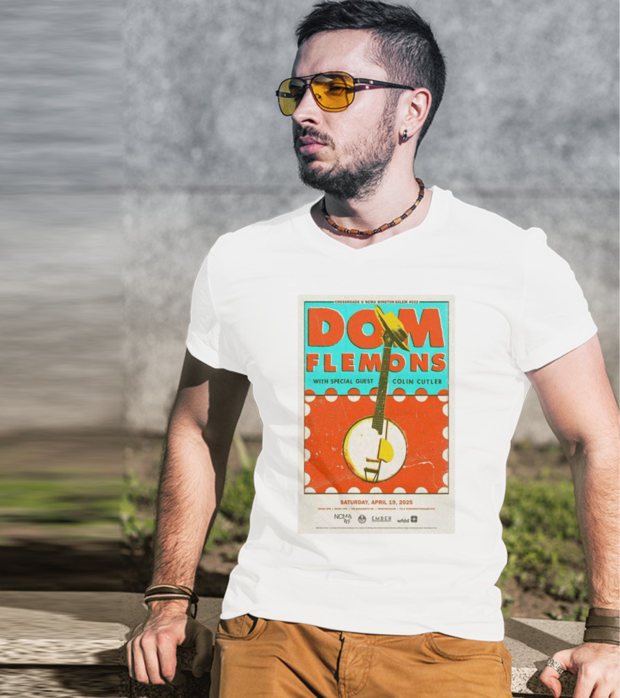 Dom Flemons With Special Guest Colin Cutler Crossroads NCMA Winston-Salem April 19 2025 T-Shirt