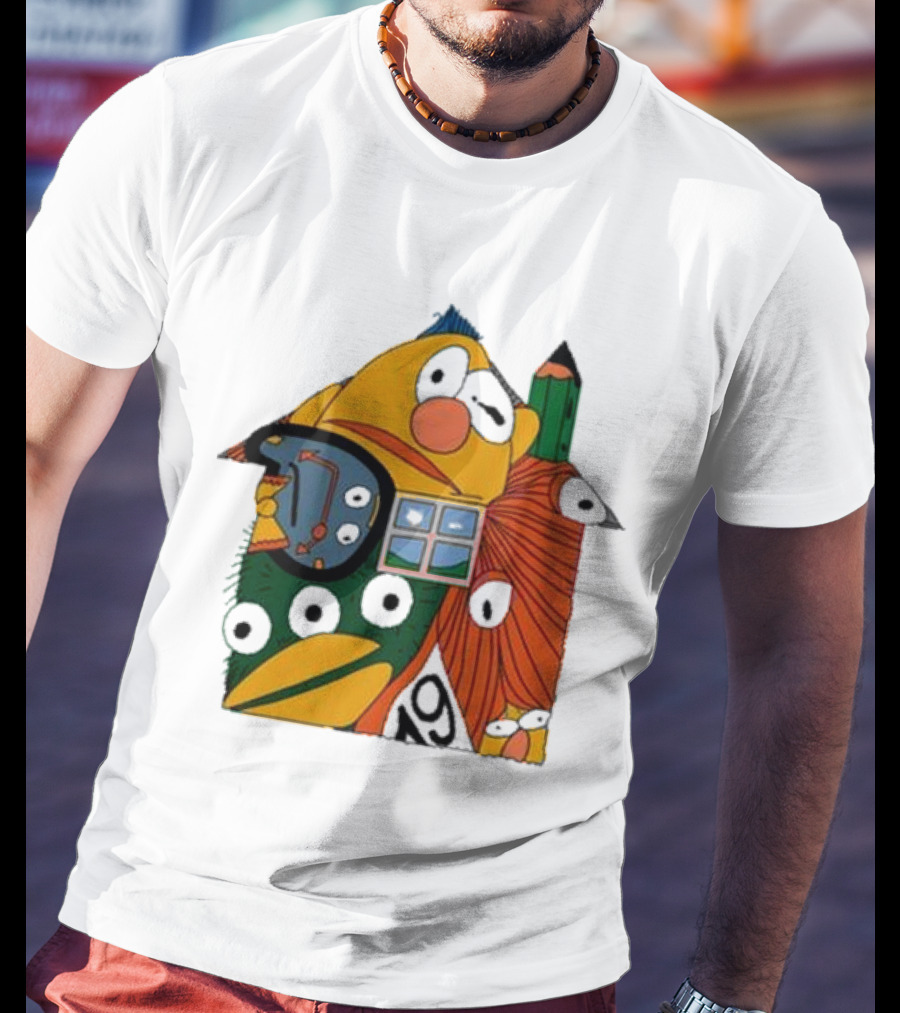 Don’t Hug Me I’m Scared And Pencil Characters T-Shirt