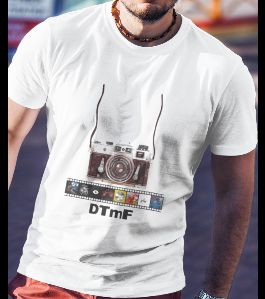 DTmF Camera Filmstrip Album 2025 Bad Bunny Signature T-Shirt