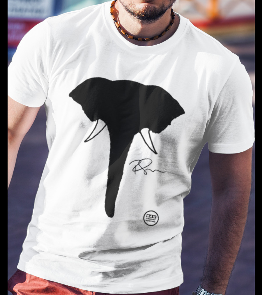 Ricky Gervais Elephant Silhouette T-Shirt