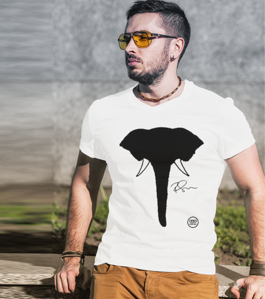 Ricky Gervais Elephant Silhouette T-Shirt