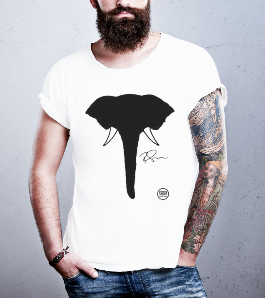 Ricky Gervais Elephant Silhouette T-Shirt