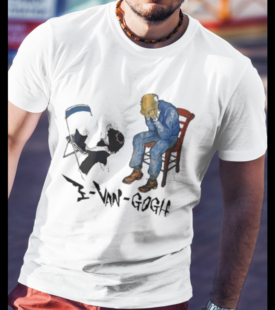 Evangogh Ikari Shinji And Gate Van Gogh Mashup T-Shirt