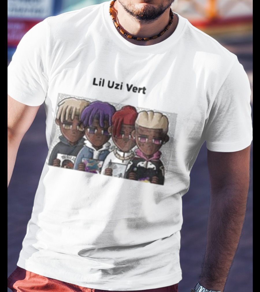Lil Uzi Vert Evolution Cartoon Characters Holding Albums T-Shirt