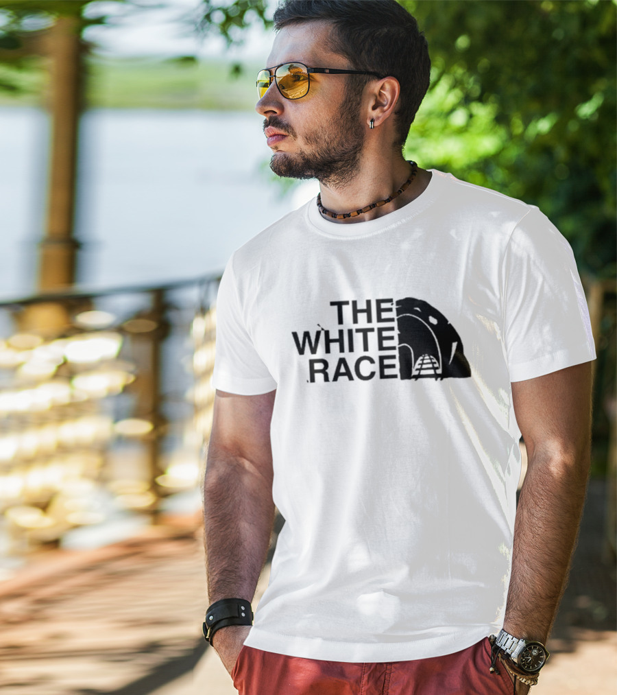 Fella Wearing The White Race T-Shirt