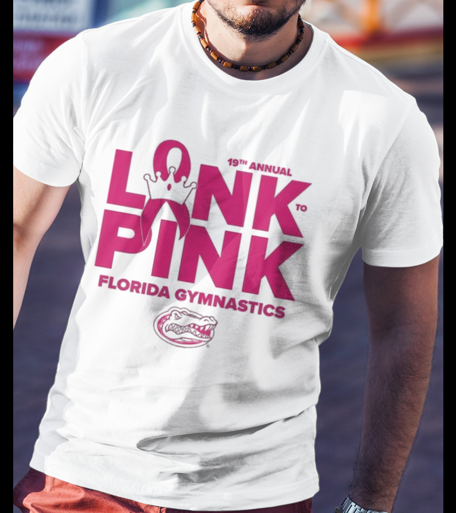 Florida Gators Gymnastics 17th Annual Link To Pink Breast Cancer Awareness Event T-Shirt