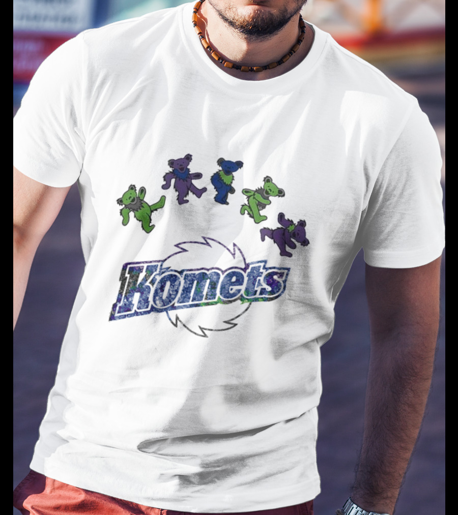 Fort Wayne Komets Grateful Dead Night 2025 Hockey Bears T-Shirt