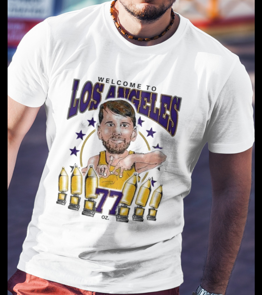Los Angeles 77 Basketball Stars And Bottles T-Shirt