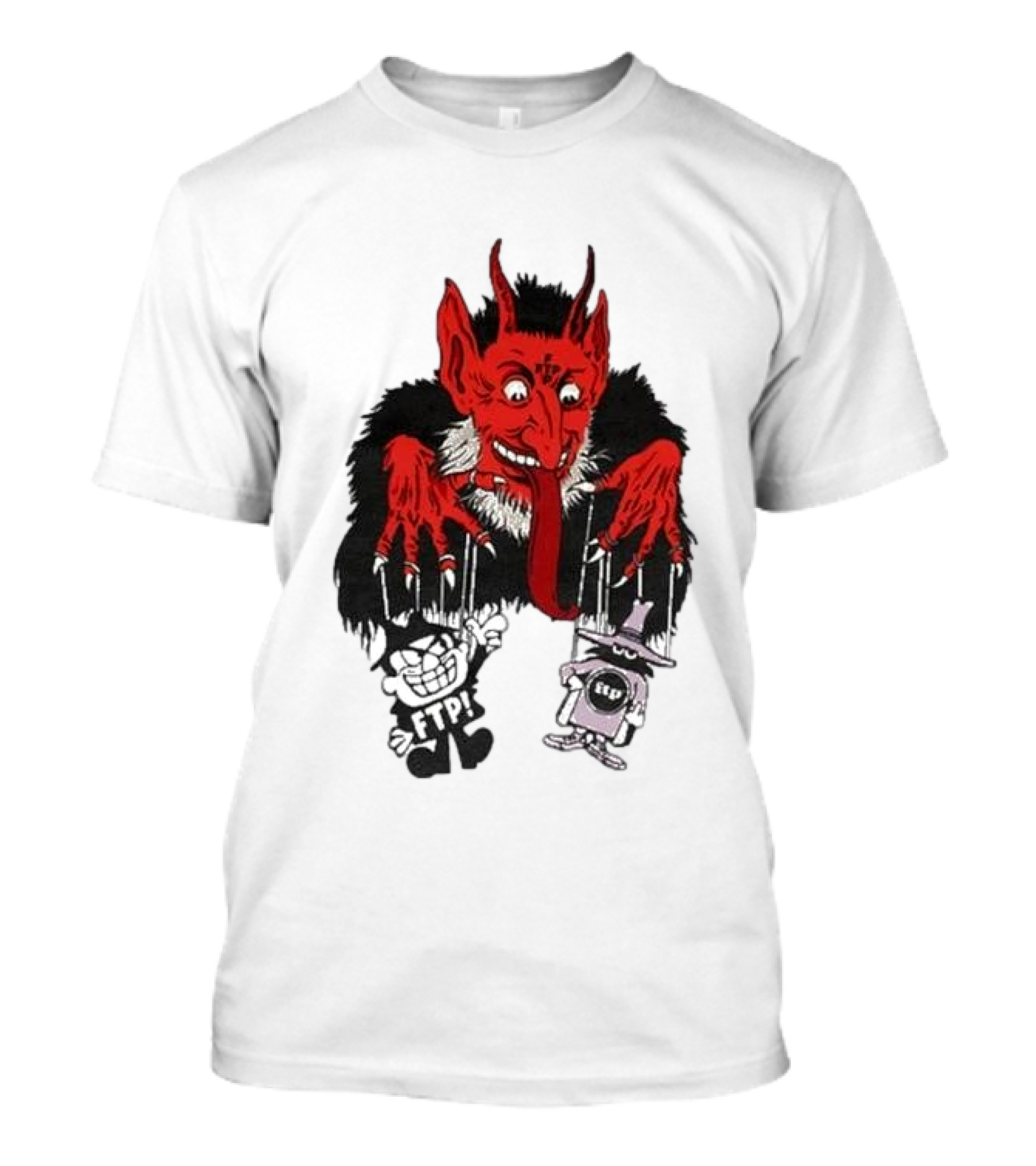 FTP Krampus Devil Puppet Master With FTP Characters T-Shirt