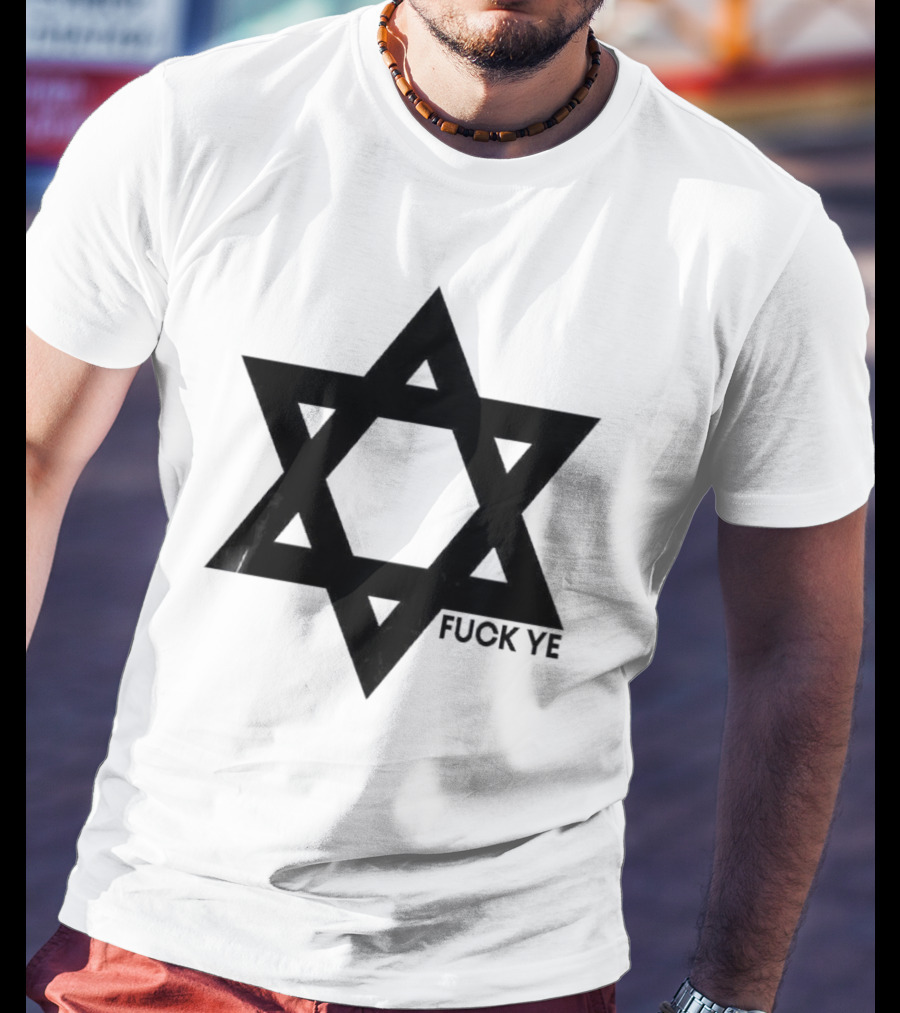Kanye Middle Finger Fuck Ye Star Symbol T-Shirt