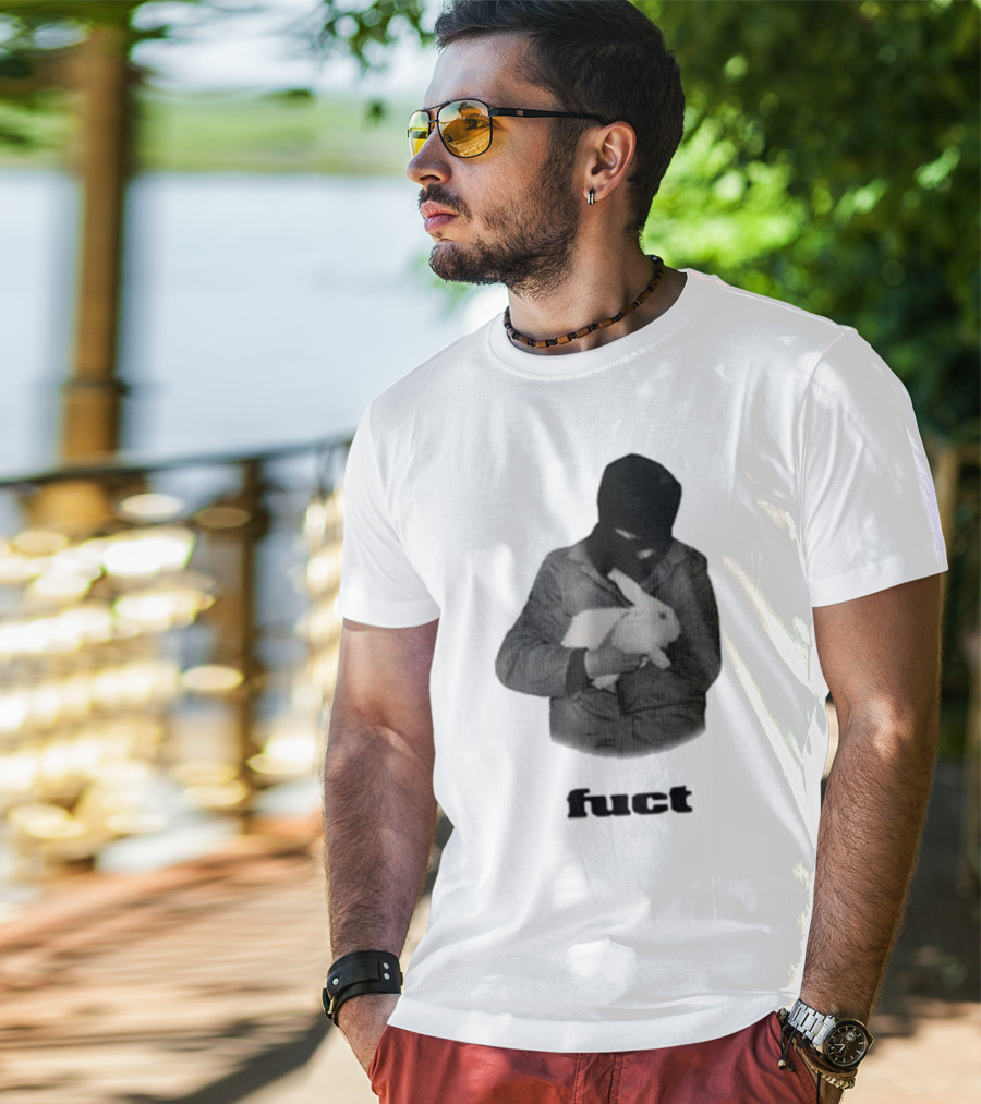 Fuct Robber Holding Rabbit Kill People Not Animals T-Shirt