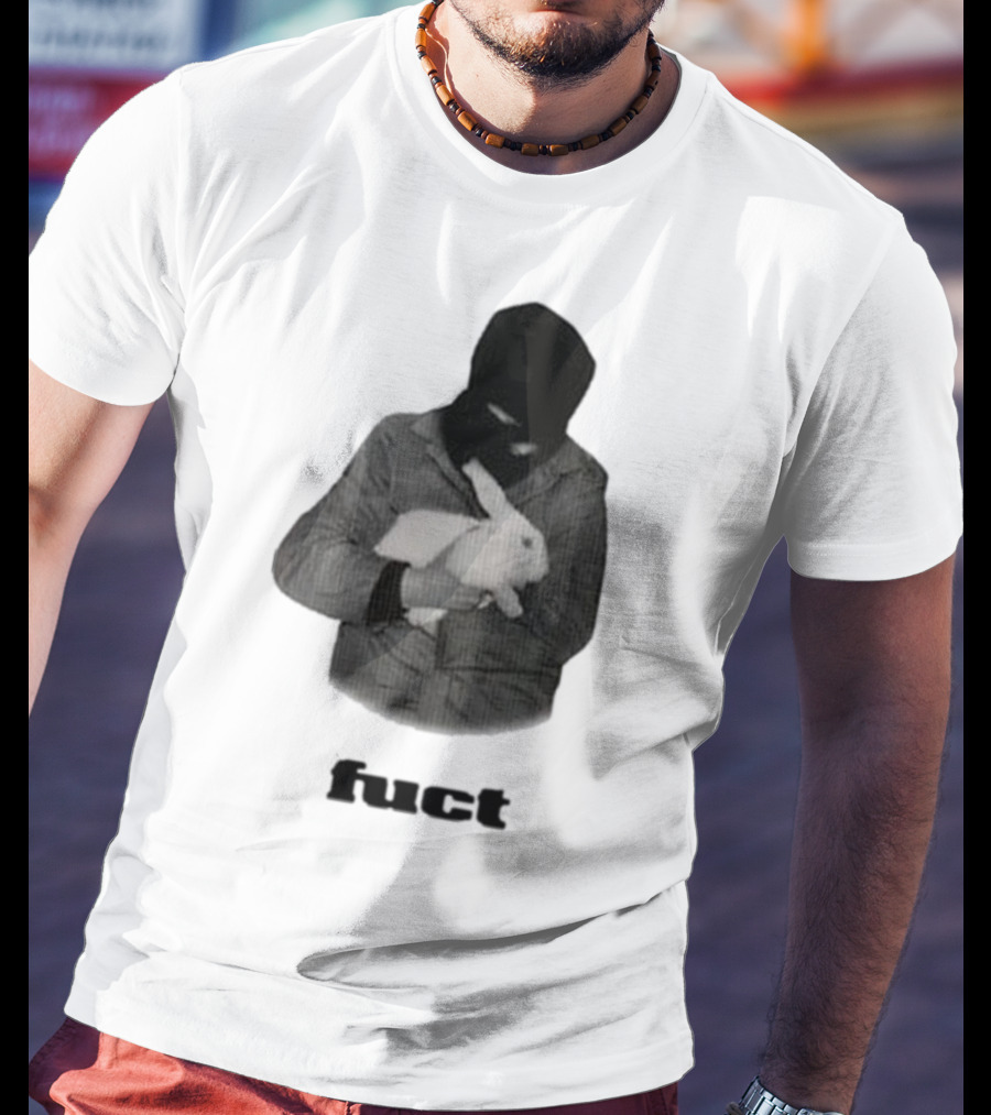 Fuct Robber Holding Rabbit Kill People Not Animals T-Shirt