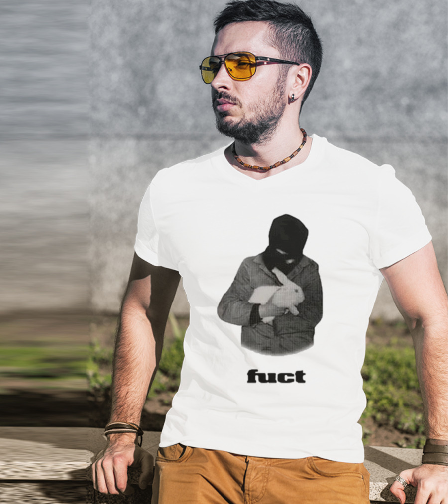 Fuct Robber Holding Rabbit Kill People Not Animals T-Shirt
