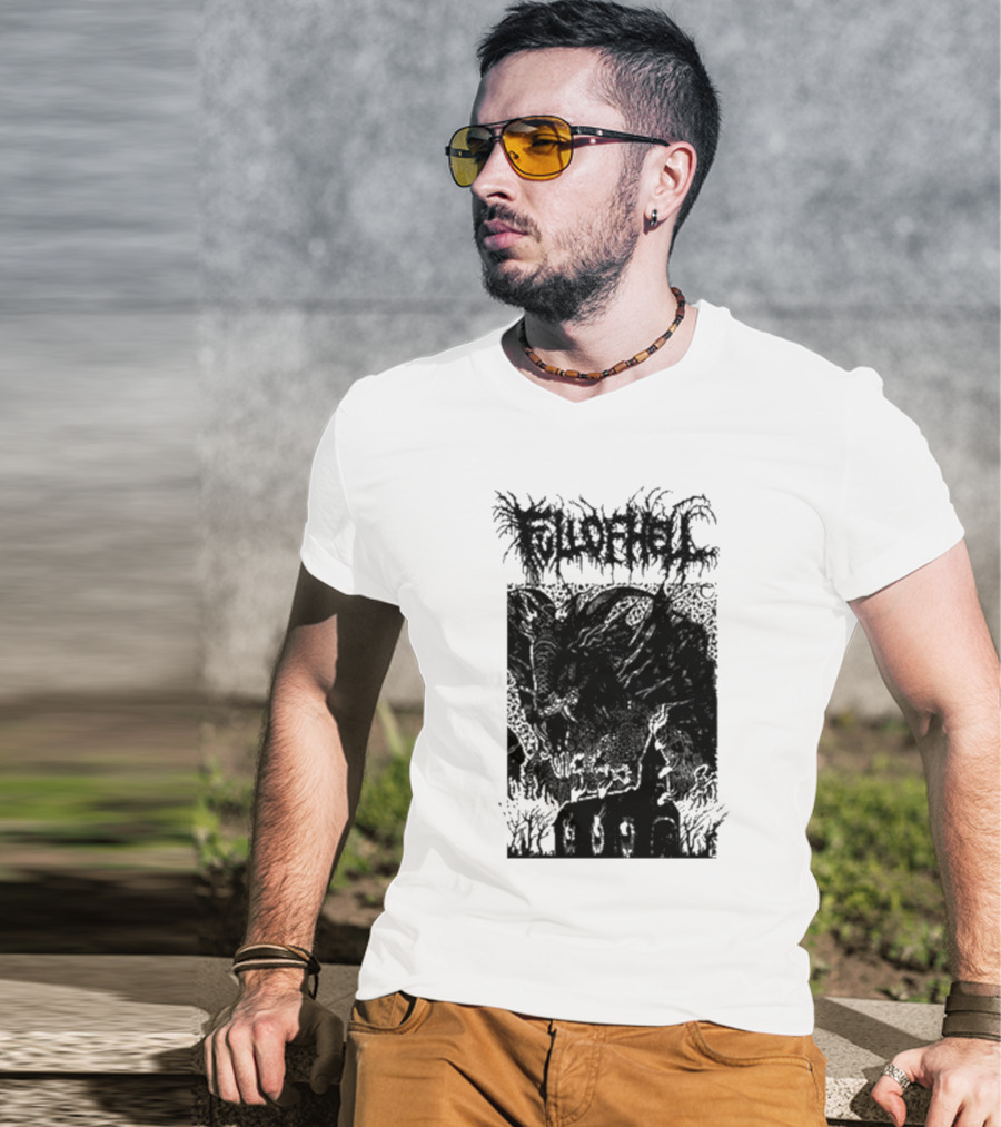 Full Of Hell Goat Church Abomination With Dark Symbolism T-Shirt