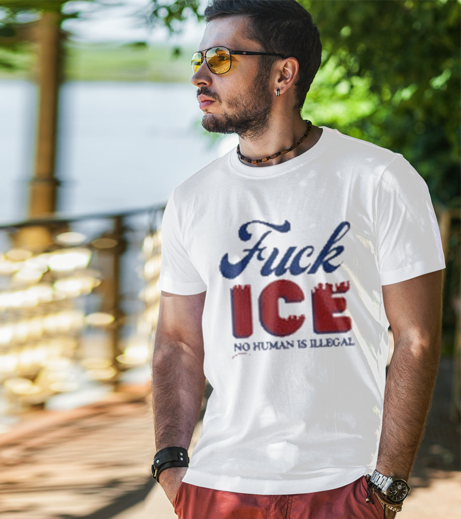 Funny Mexico Fuck ICE No Humans Is Illegal T-Shirt