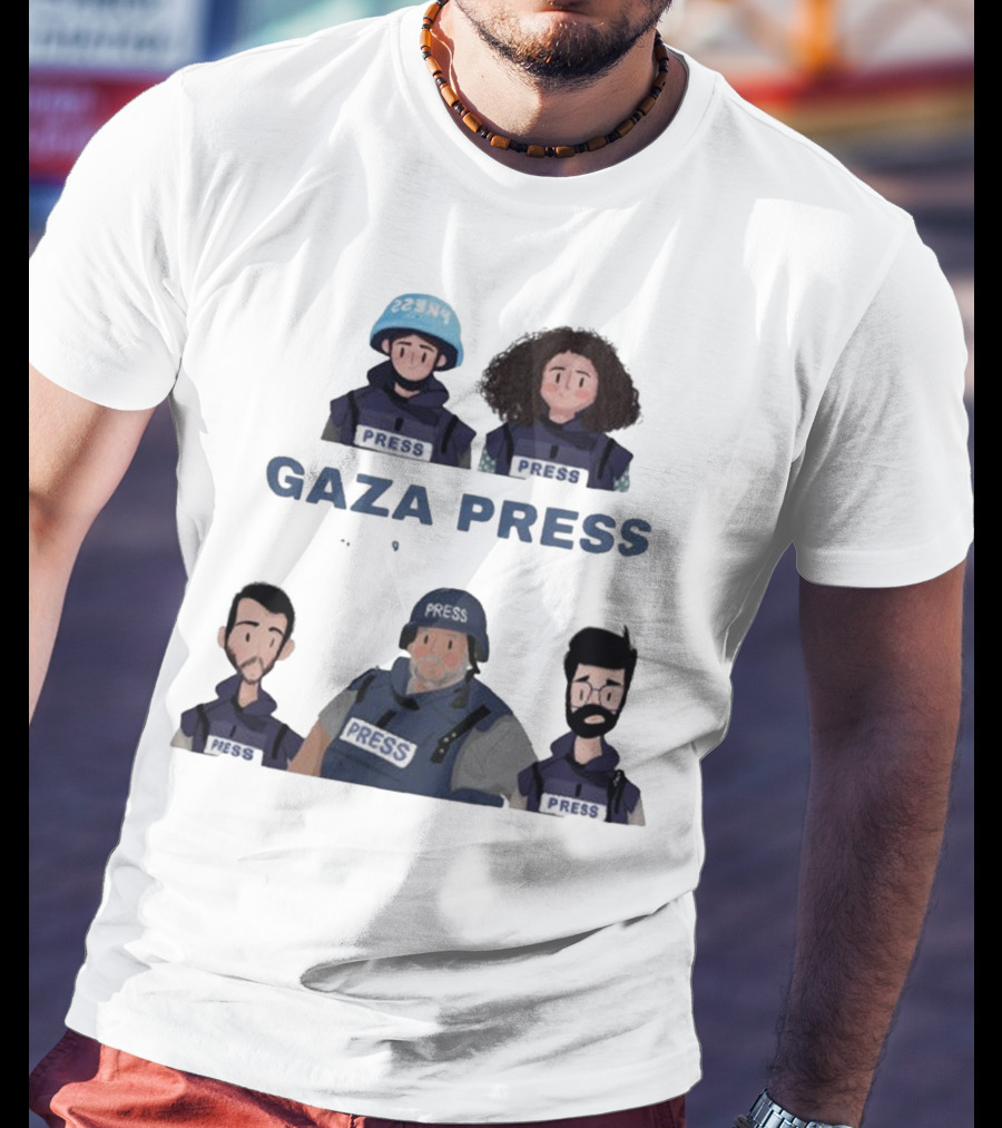 Gaza Press Heroes Cartoon Characters PRESS T-Shirt