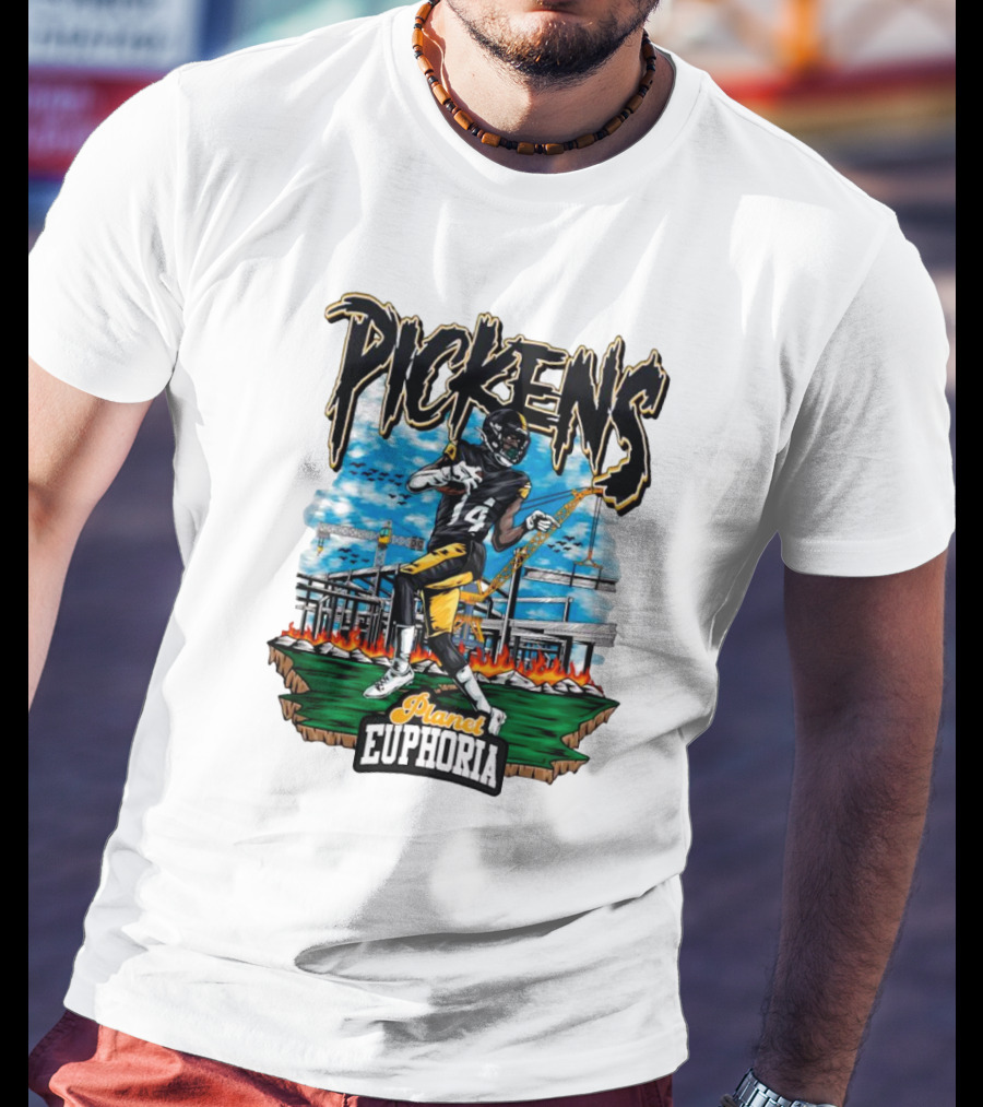 Pickens Planet Euphoria Pittsburgh Steelers NFL T-Shirt