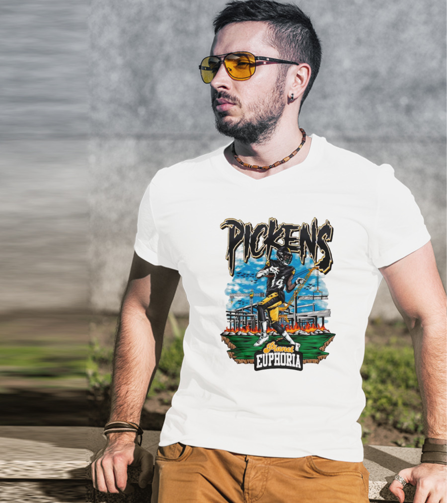 Pickens Planet Euphoria Pittsburgh Steelers NFL T-Shirt