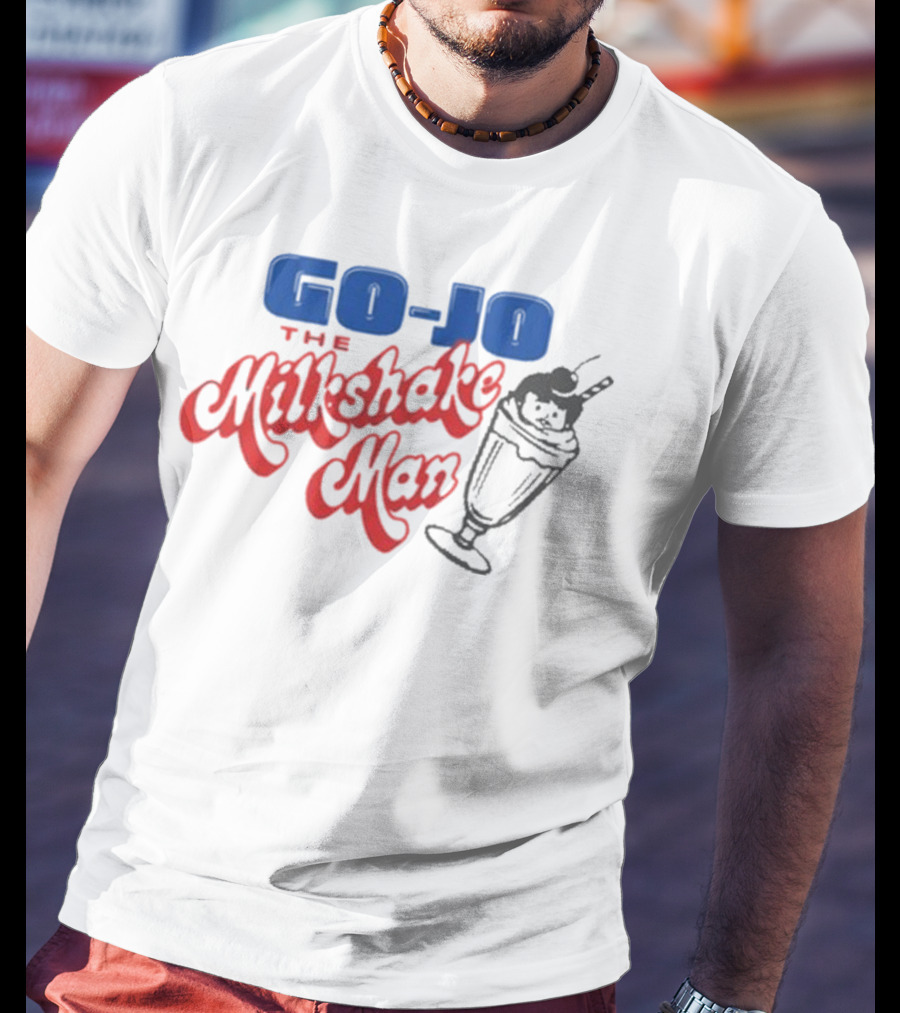 Go Jo The Milkshake Man Retro Style Beverage Lover T-Shirt