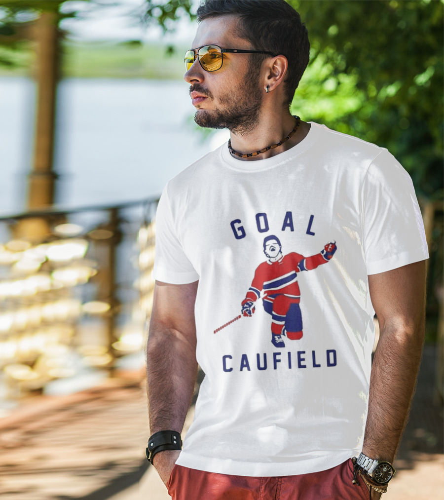 Goal Caufield Hockey Player Celebration T-Shirt
