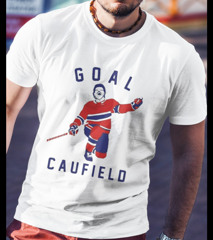 Goal Caufield Hockey Player Celebration T-Shirt