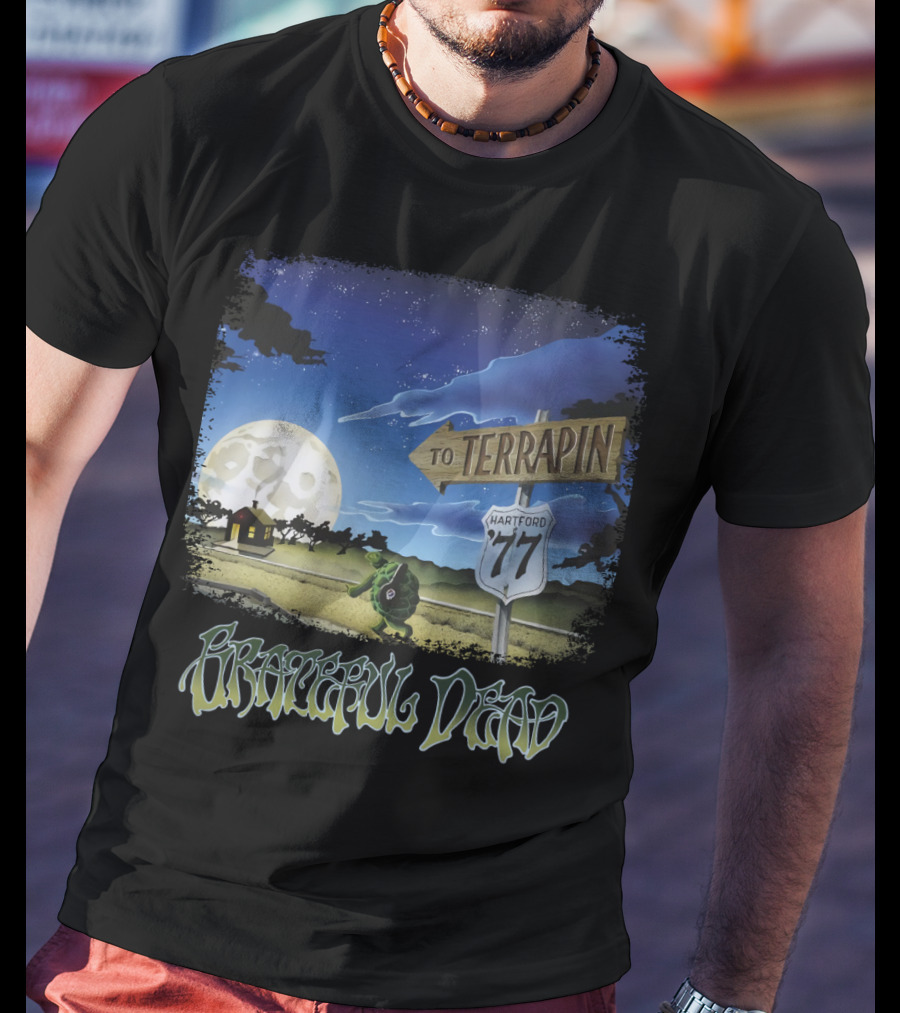 Grateful Dead Terrapin Hartford '77 Moonlit Journey T-Shirt