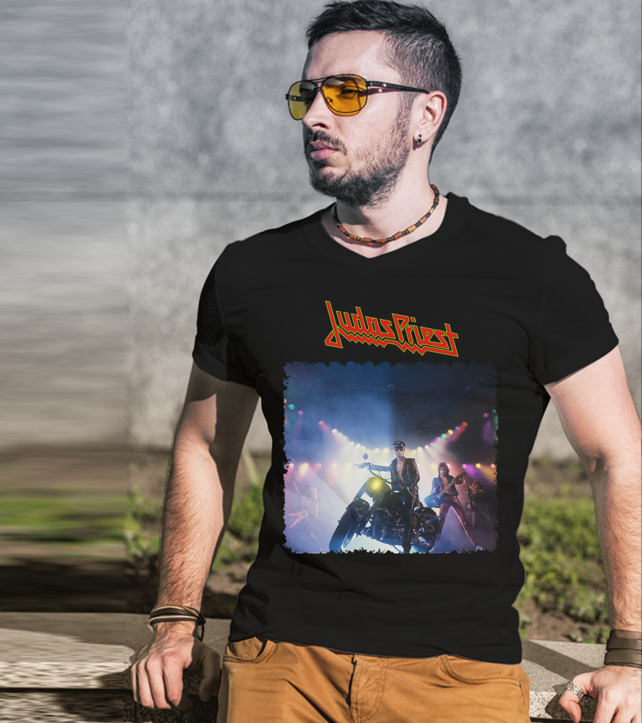 Judas Priest Unleashed In The East Motorcycle Concert Scene T-Shirt