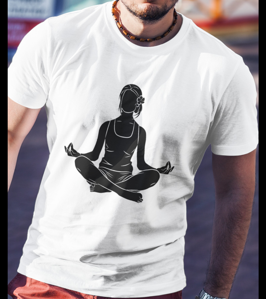 Namast'ay Home Get High Weed Yoga Meditation Pose T-Shirt