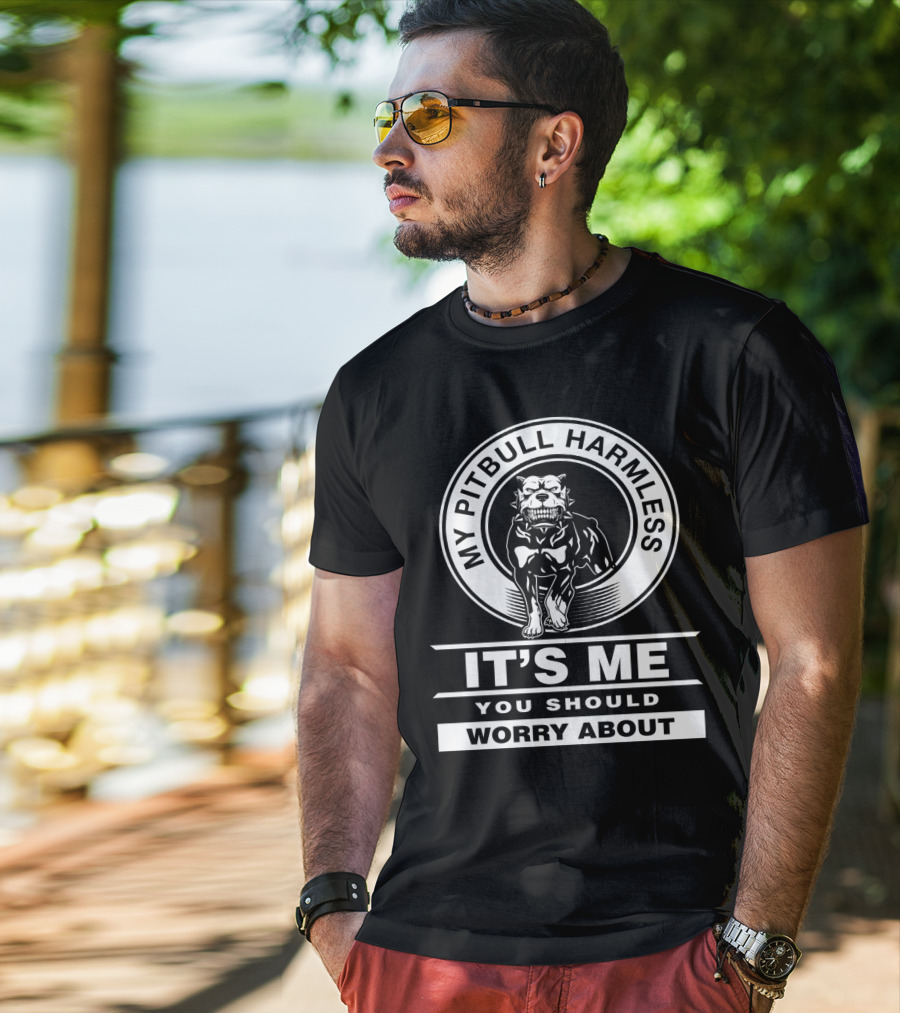 My Pitbull Harmless It's Me You Should Worry About T-Shirt