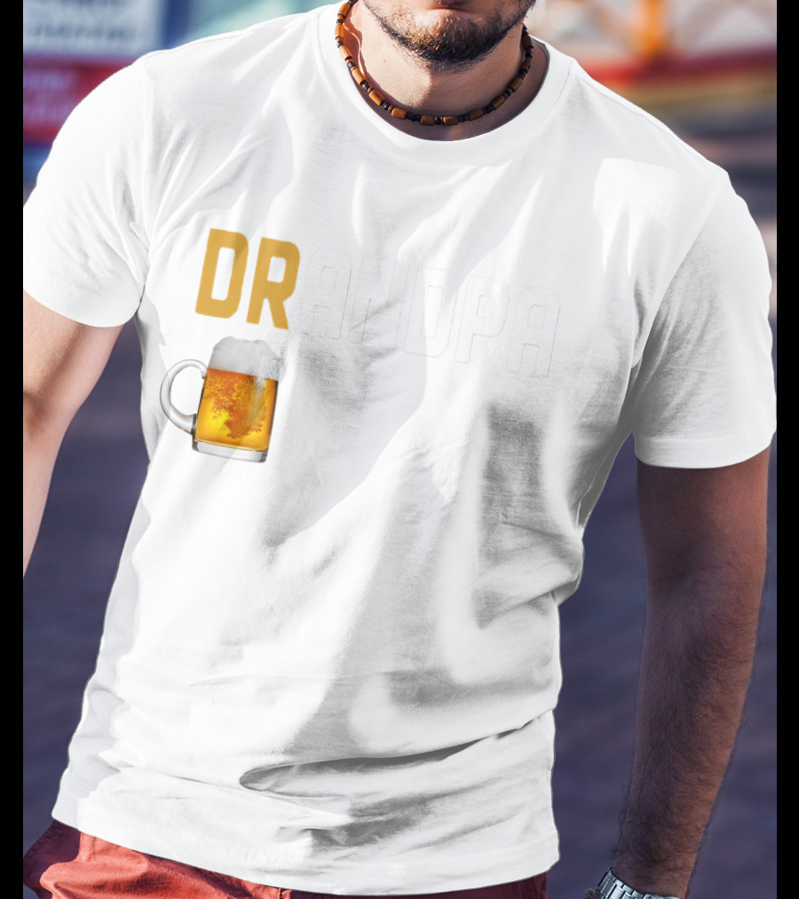 Grandpa Beer Mug DRANDPA Like A Normal Grandpa Only Drinker T-Shirt