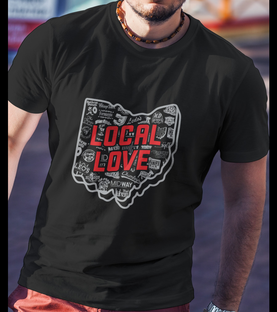 Local Love Ohio Iconic Places And Brands T-Shirt