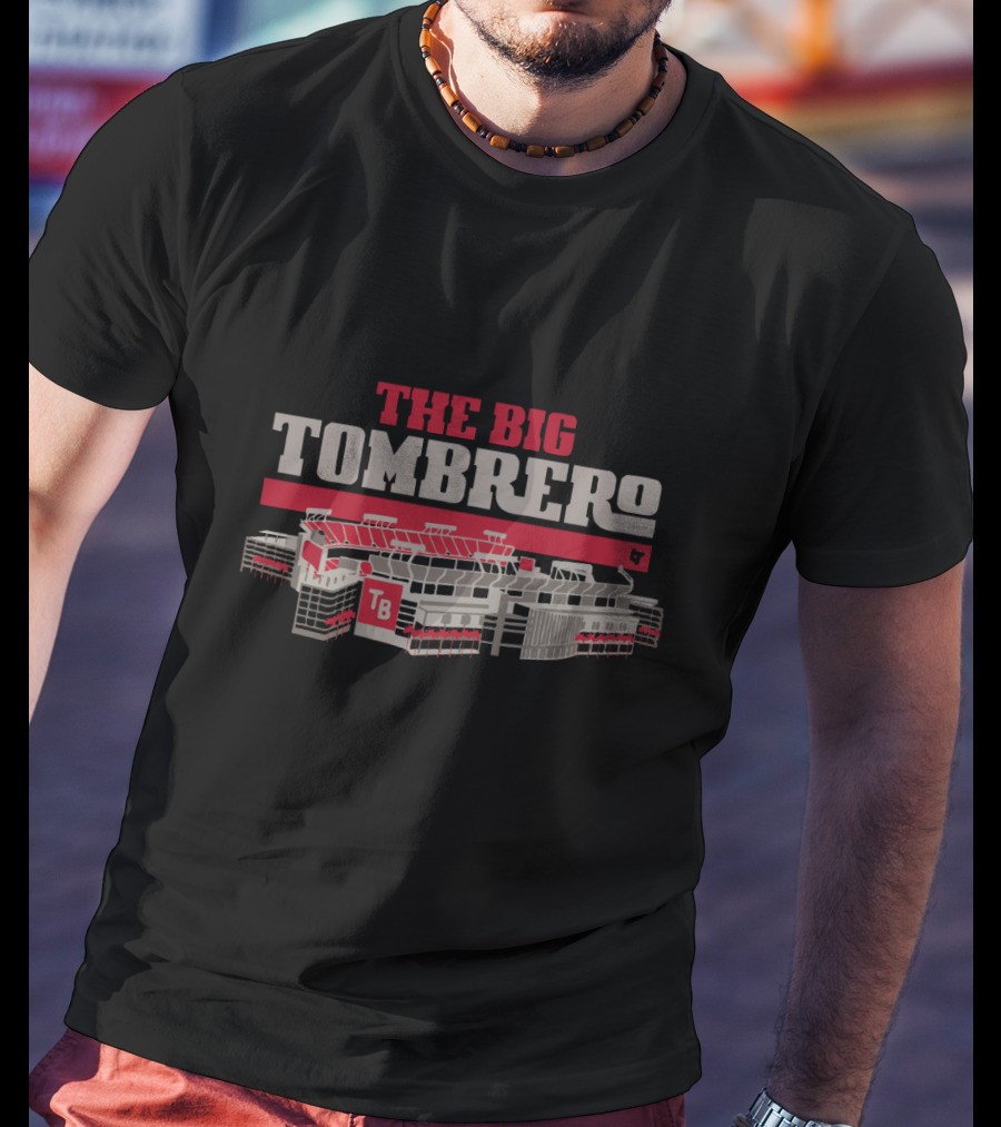 The Big Tombrero Stadium TB Red And Gray T-Shirt
