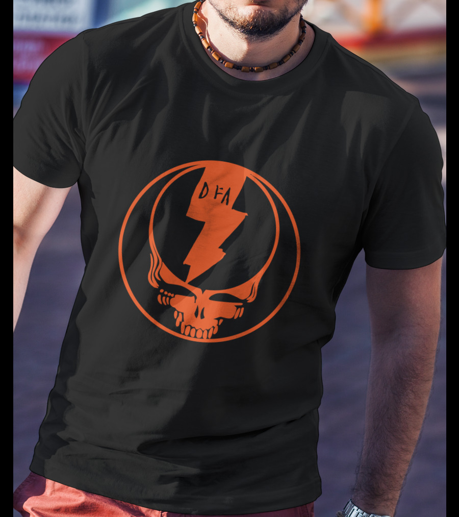 DFA Stealie Lightning Bolt Skull T-Shirt