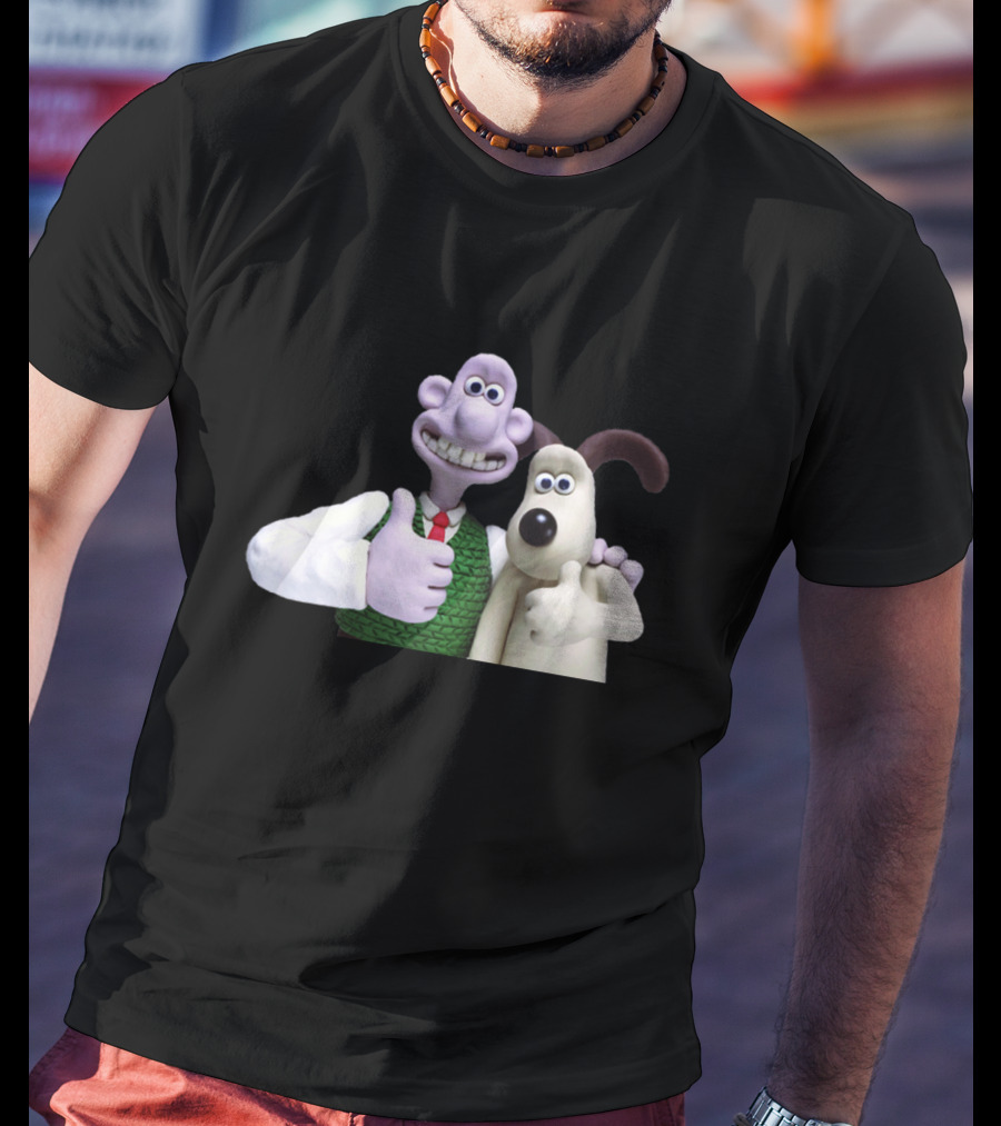 Wallace And Gromit Thumbs Up Duo T-Shirt