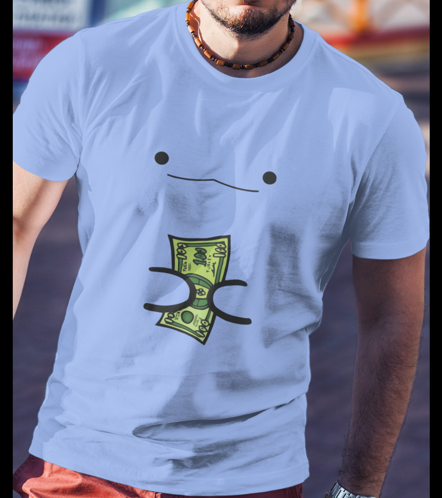 Turkey By ZHC Smiling Cartoon Creature Holding Money T-Shirt