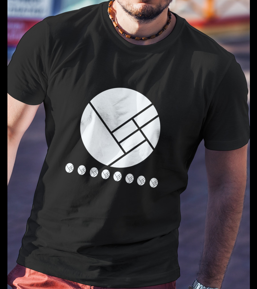 Herobust Geometric Circle And Seven Small Circles Symbol Merchandise T-Shirt
