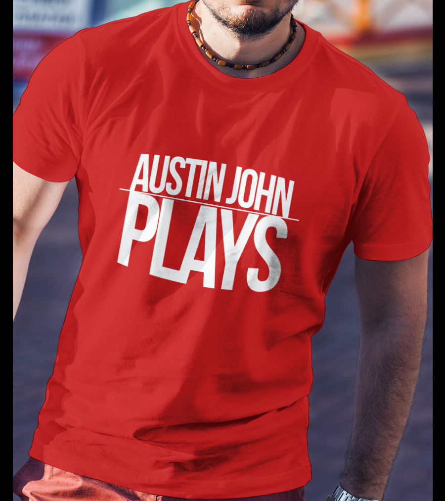 AUSTIN JOHN PLAYS Red Print T-Shirt