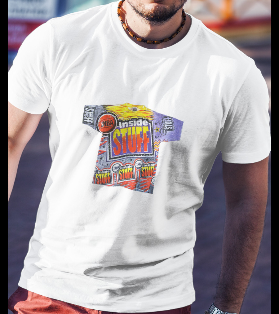NBA Inside Stuff Basketball Explosion Ahmad Rashad T-Shirt