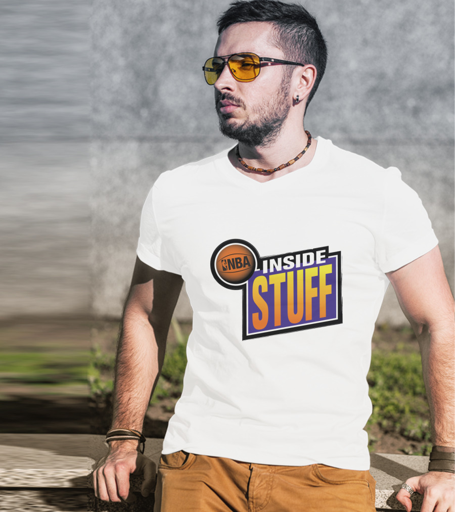 Ahmad Rashad NBA Inside Stuff Official Logo T-Shirt